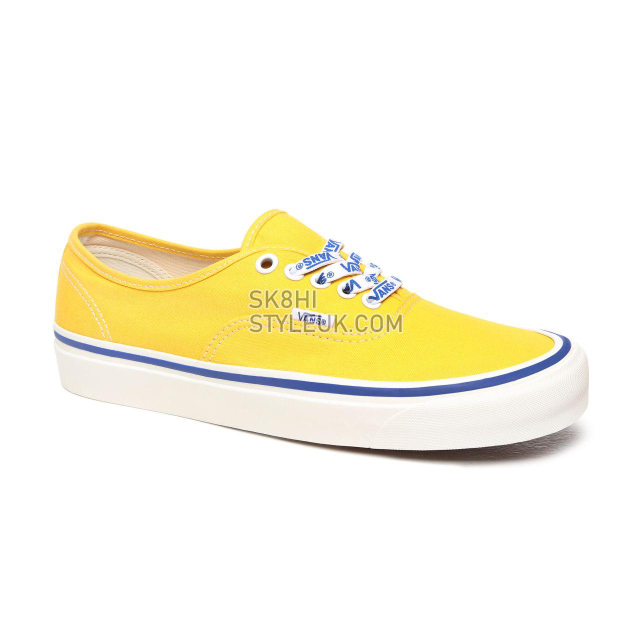 Vans Anaheim Factory Authentic 44 DX Yellow Classic Mens Womens - (Anaheim Factory) Og Yellow/Og Vans Lace VN0A38ENWOA Shoes