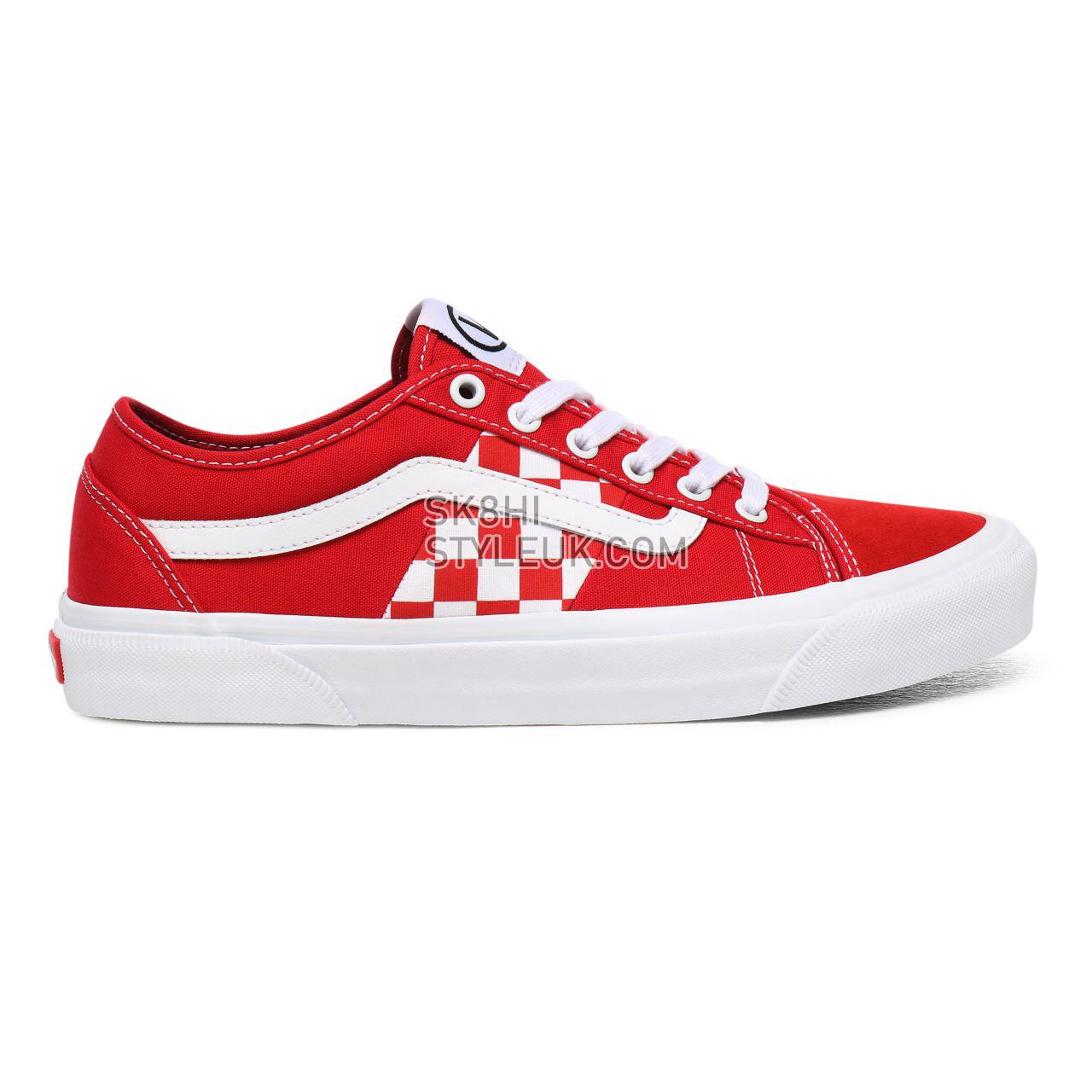 Vans Check Bess NI Red Classic Mens Womens - (Check) Red/True White VN0A4BTHWOW Shoes