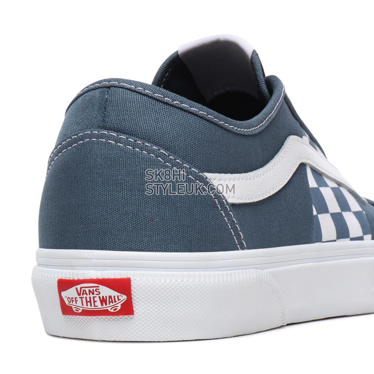 Vans Check Bess NI Blue Classic Mens Womens - (Check) Blue Mirage/True White VN0A4BTHWOV Shoes