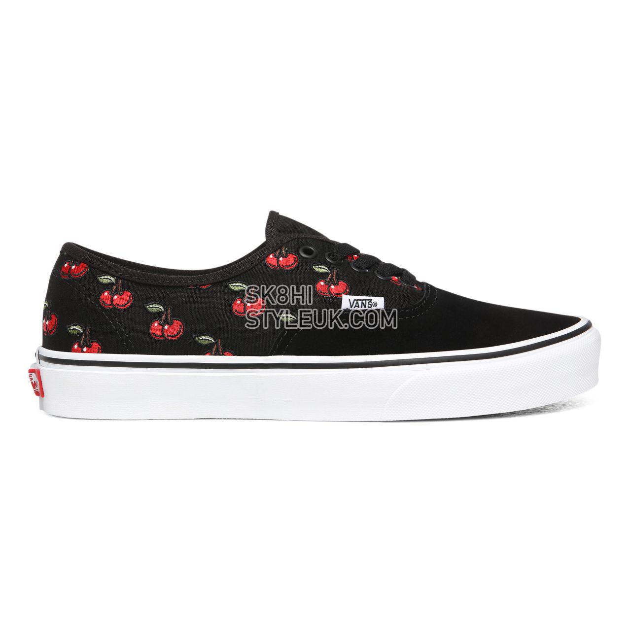 Vans Cherries Authentic Black Classic Mens Womens - (Cherries) Black VN0A2Z5IL6M Shoes