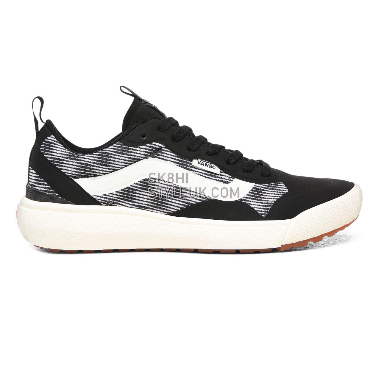 Vans Blur Checker UltraRange EXO Black Classic Womens - (Blur Checker) Black/Marshmallow VN0A4U1KXU2 Shoes