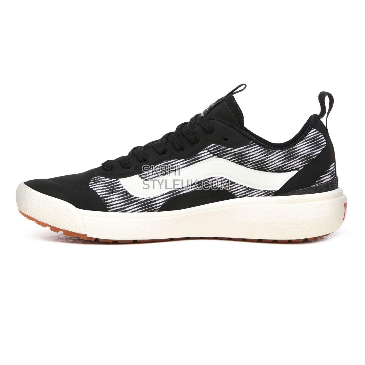 Vans Blur Checker UltraRange EXO Black Classic Womens - (Blur Checker) Black/Marshmallow VN0A4U1KXU2 Shoes