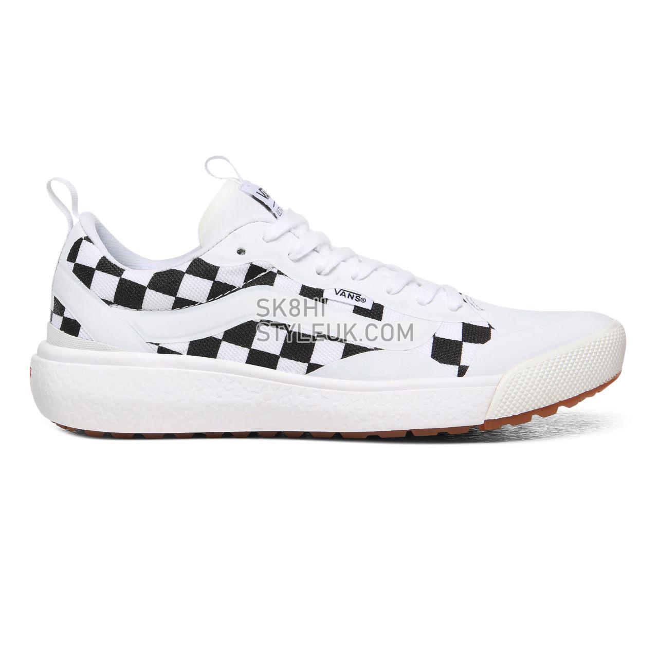 Vans Checkerboard UltraRange EXO Black Classic Womens - (Checkerboard) True White/Black VN0A4U1K27I Shoes