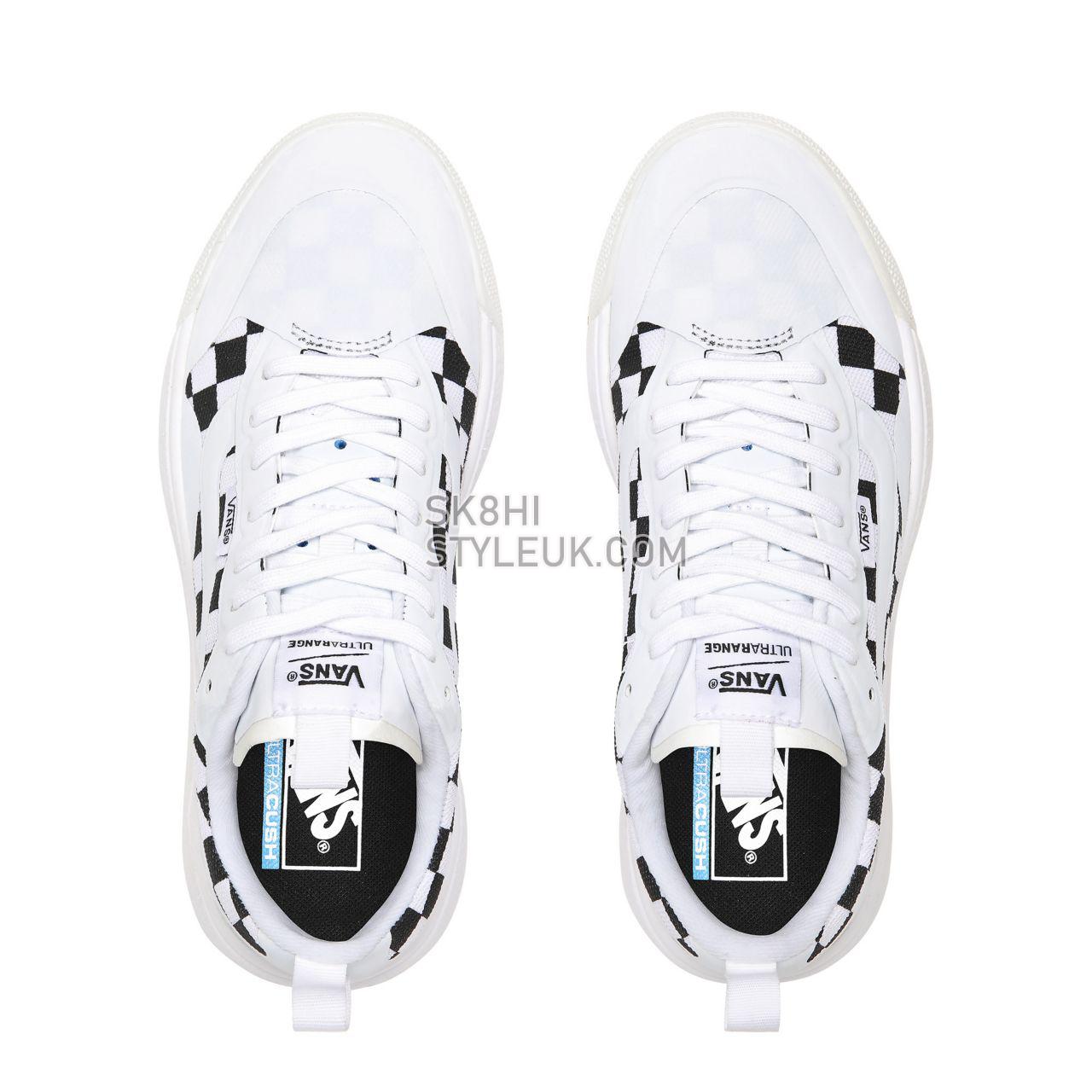 Vans Checkerboard UltraRange EXO Black Classic Womens - (Checkerboard) True White/Black VN0A4U1K27I Shoes