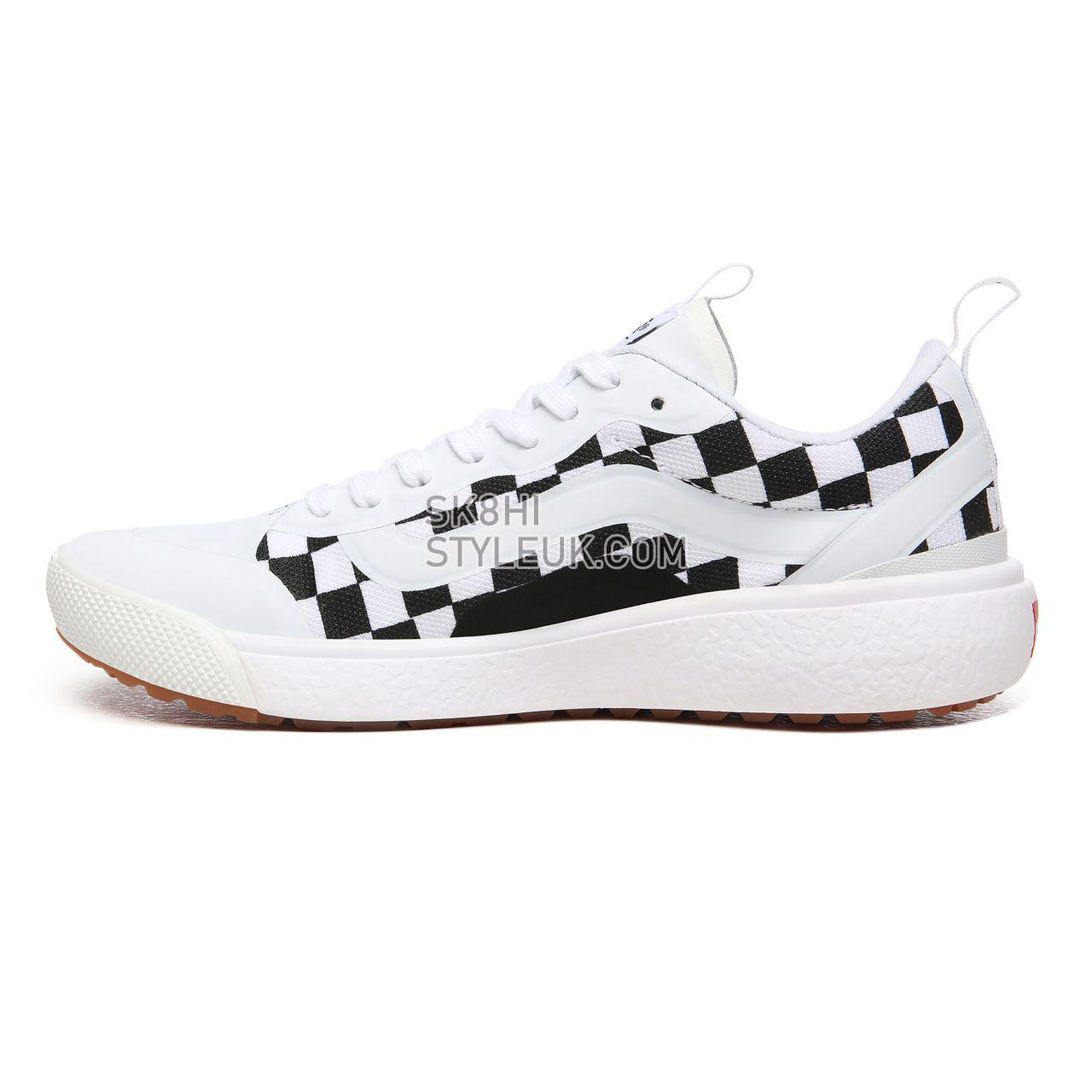 Vans Checkerboard UltraRange EXO Black Classic Womens - (Checkerboard) True White/Black VN0A4U1K27I Shoes