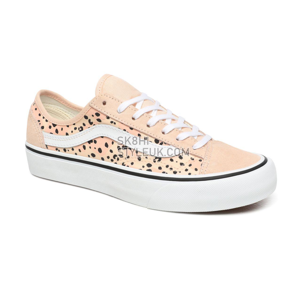 Vans Leila Hurst Style 36 Decon Surf Pink Classic Womens - (Leila Hurst) Tiny Animal VN0A3MVLWOL Shoes