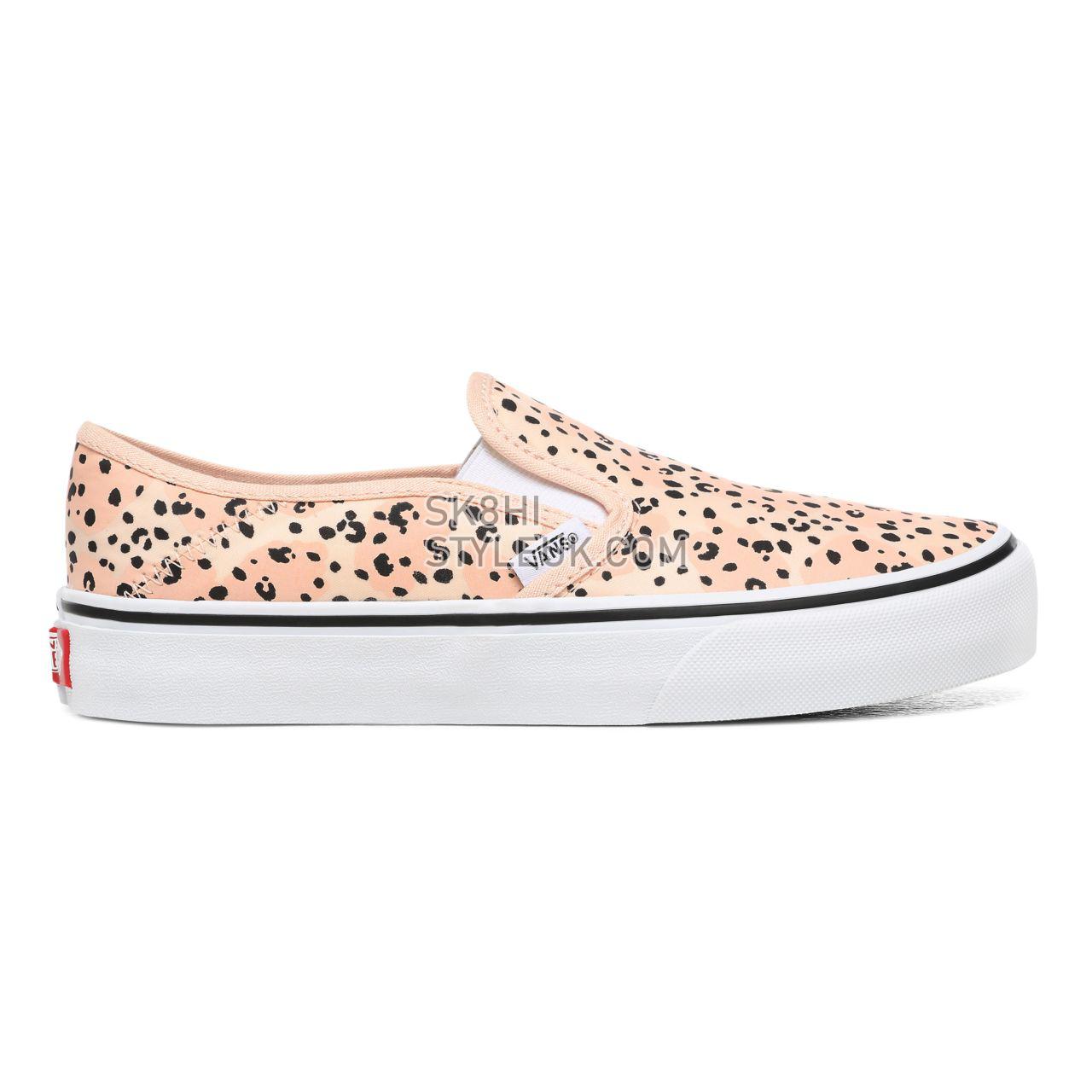 Vans Leila Hurst Slip-On Surf Pink Classic Womens - (Leila Hurst) Tiny Animal VN0A3MVDWOL Shoes