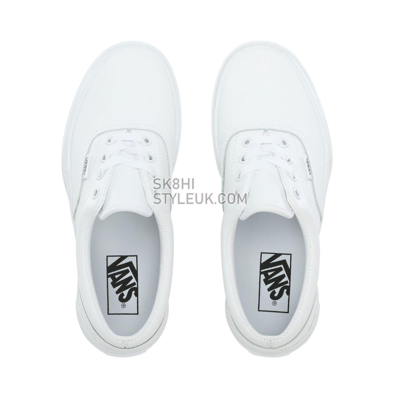 Vans Leather Era Stacked White Classic Womens - (Leather) True White/True White VN0A4BTOOER Shoes