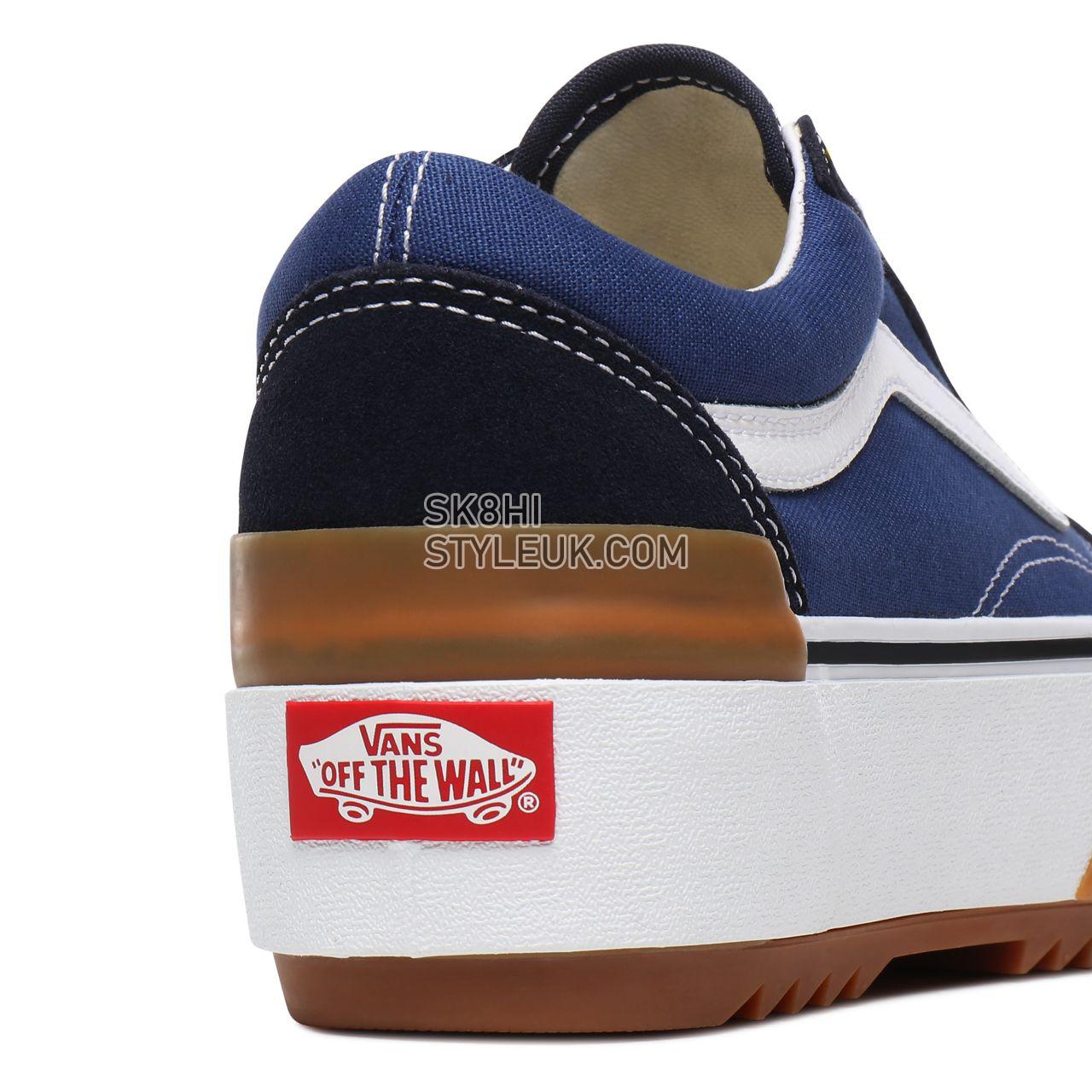 Vans Old Skool Stacked Blue Classic Womens - Navy/True White VN0A4U15NWD Shoes