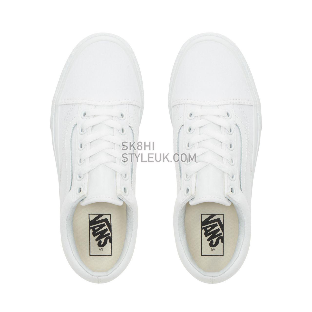 Vans Old Skool Platform White Classic Womens - True White VN0A3B3UW00 Shoes