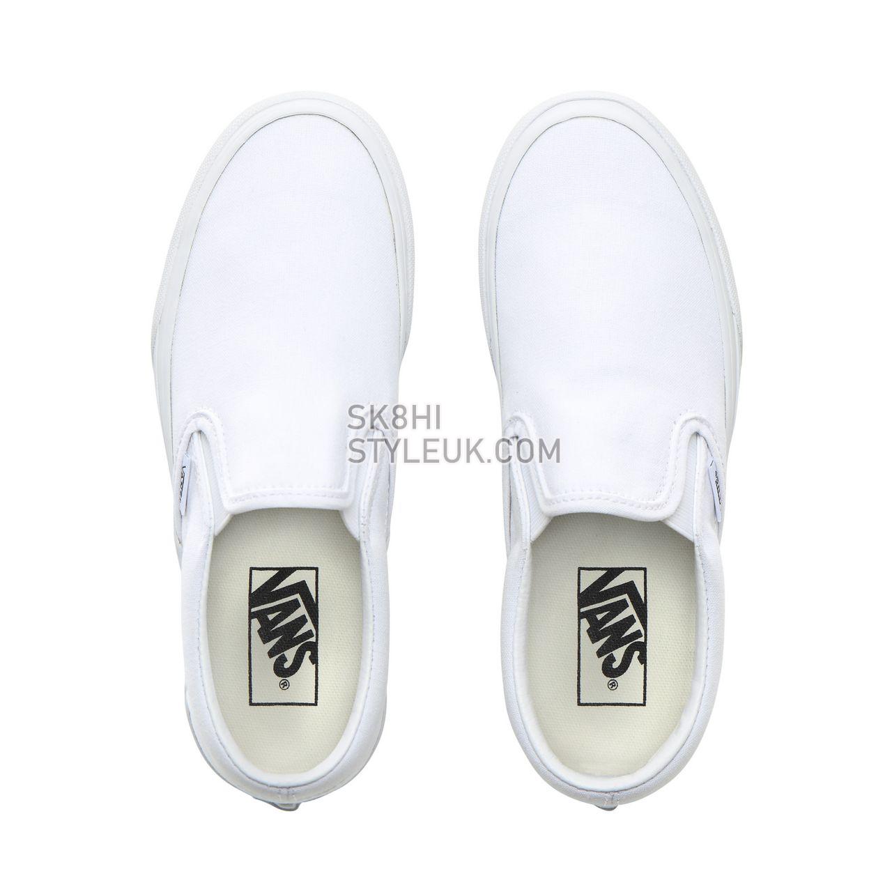 Vans Slip-On Platform White Classic Womens - True White VN0A3JEZW00 Shoes