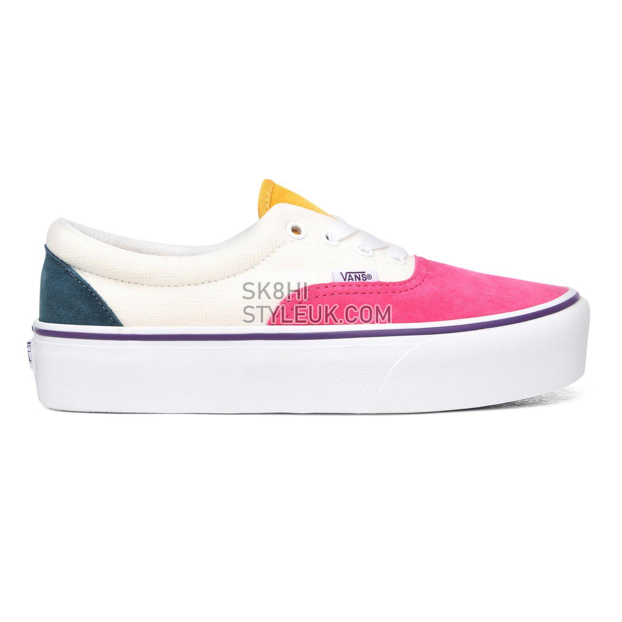 Vans Mini Cord Era Platform Multicolour Classic Womens - (Mini Cord) Multi/True White VN0A3WLUWVY Shoes