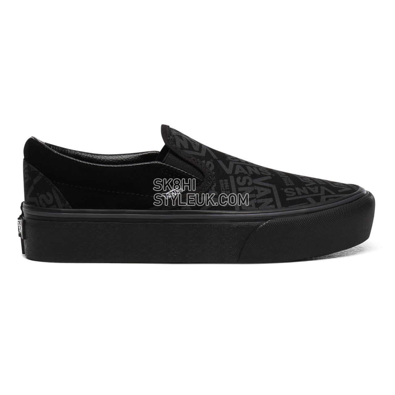 Vans 66 Classic Slip-On Platform Black Classic Womens - (Vans 66) Black VN0A3JEZWW0 Shoes