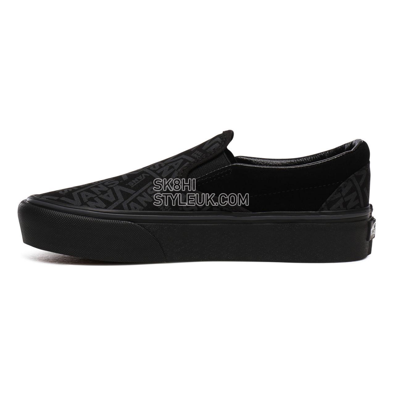 Vans 66 Classic Slip-On Platform Black Classic Womens - (Vans 66) Black VN0A3JEZWW0 Shoes