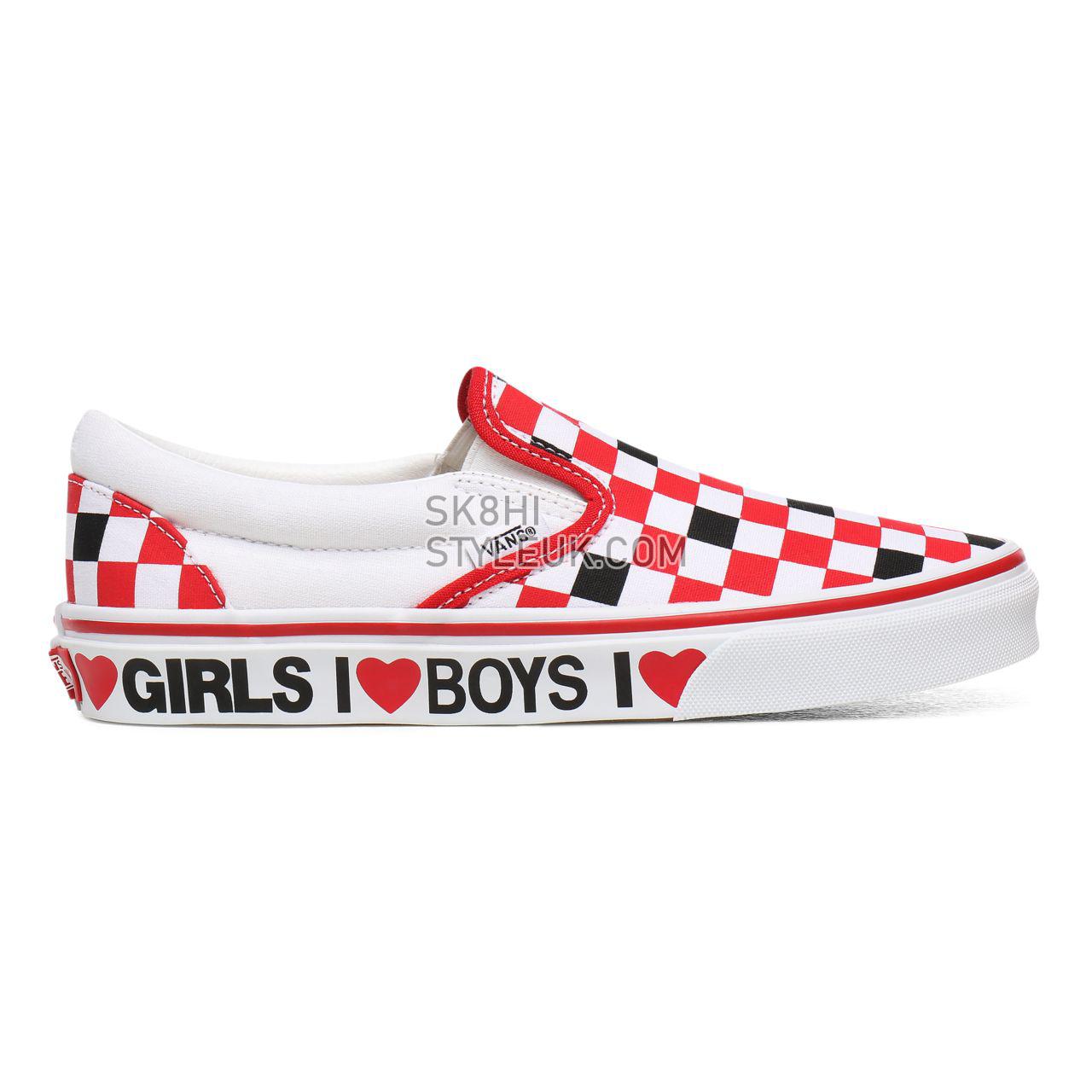 Vans I Heart Classic Slip-On Black Classic Womens - (I Heart) Black/True White VN0A4U38WKU Shoes