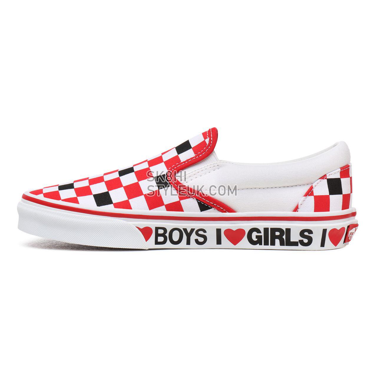 Vans I Heart Classic Slip-On Black Classic Womens - (I Heart) Black/True White VN0A4U38WKU Shoes