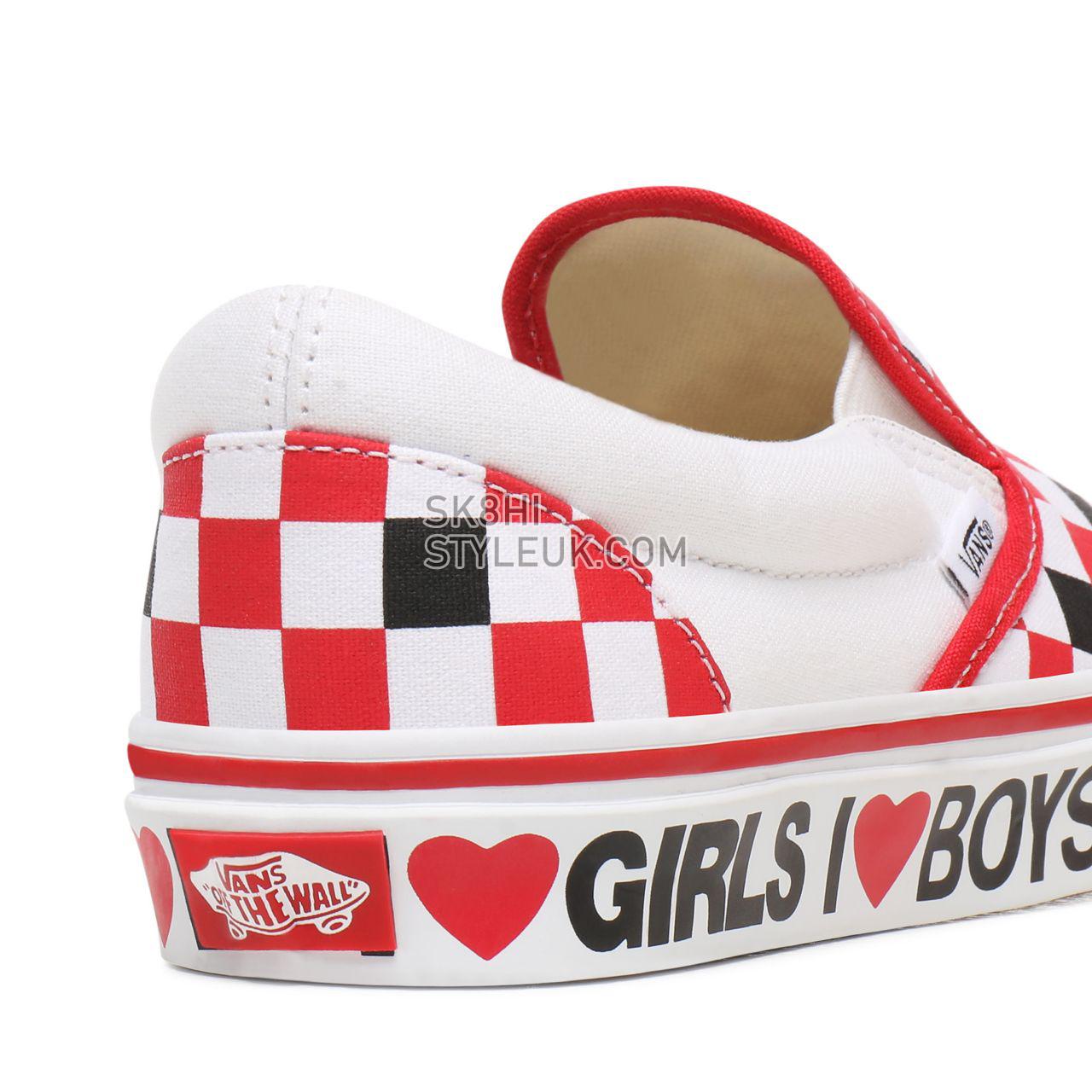 Vans I Heart Classic Slip-On Black Classic Womens - (I Heart) Black/True White VN0A4U38WKU Shoes