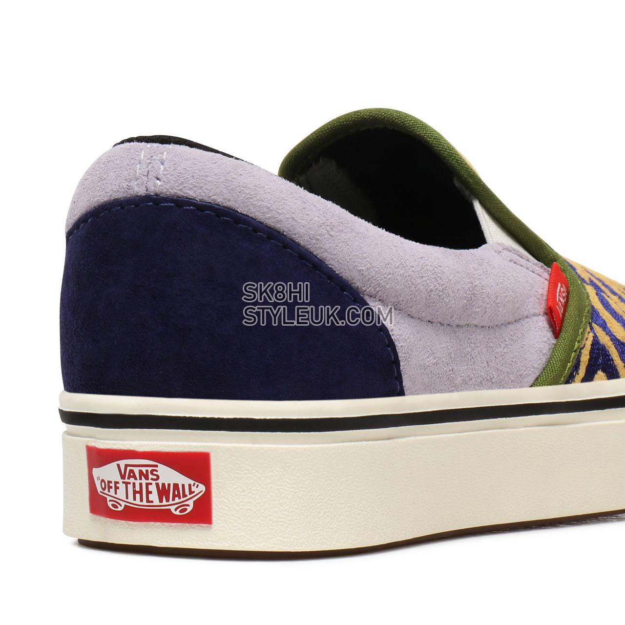 Vans Bugs ComfyCush Slip-On Multicolour Classic Womens - (Bugs) Blueprint VN0A3WMDWWG Shoes