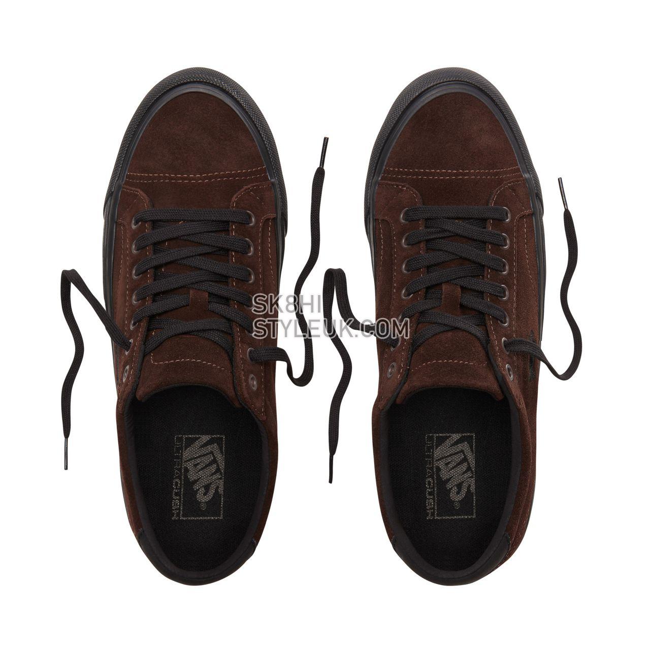 Vans Suede Court Icon Classic Mens Womens - (Suede) Demitasse/Black VN0A3JF2UM8 Shoes