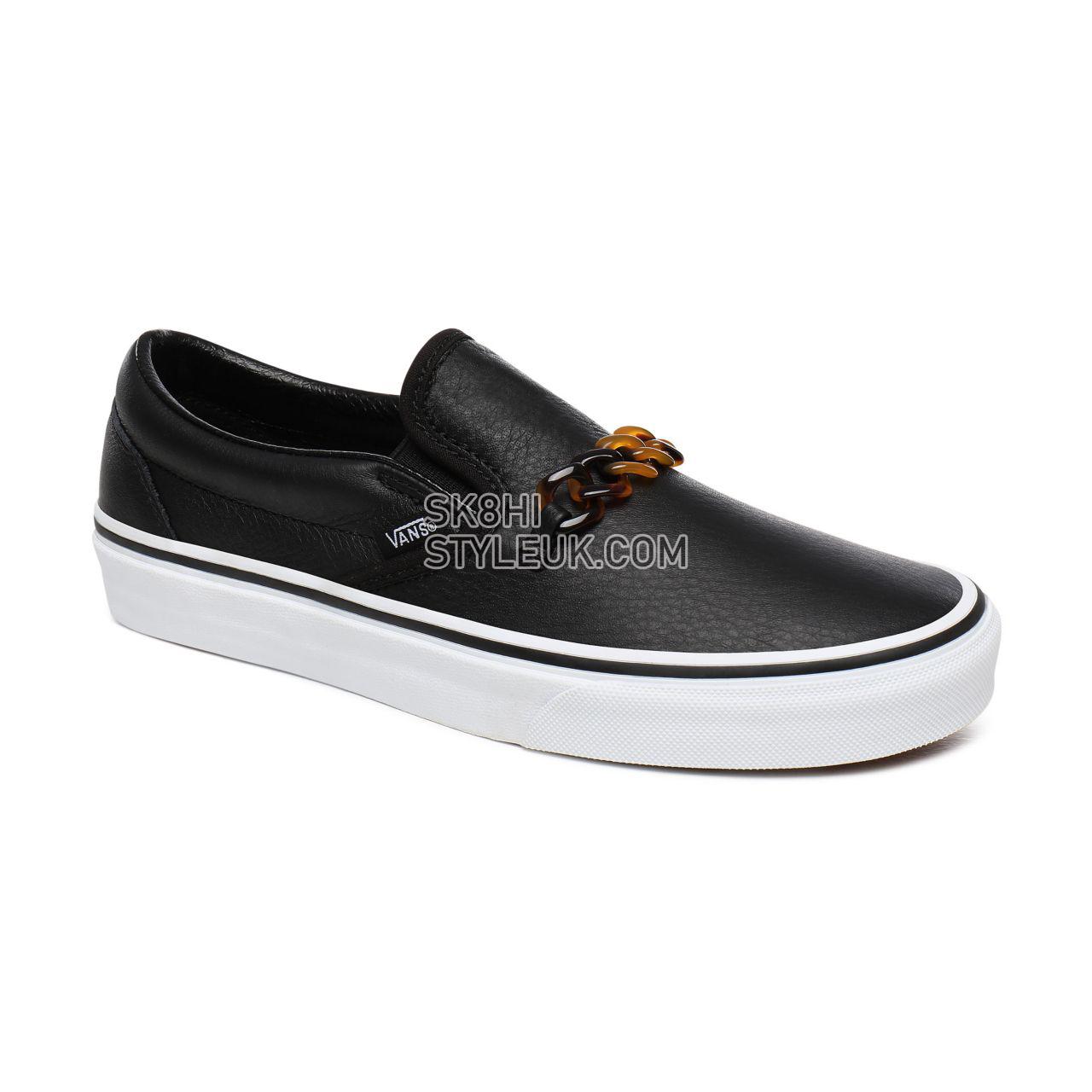 Vans Tort Classic Slip-On Black Classic Womens - (Tort) Black/True White VN0A4U38WVI Shoes