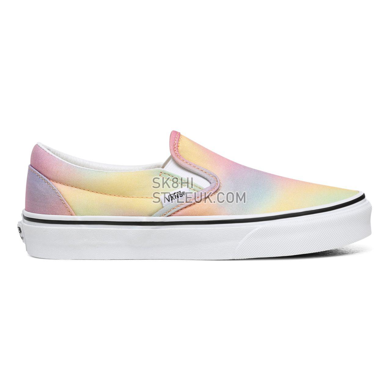 Vans Aura Shift Classic Slip-On Multicolour Classic Womens - (Aura Shift) Multi/True White VN0A4U38WGQ Shoes