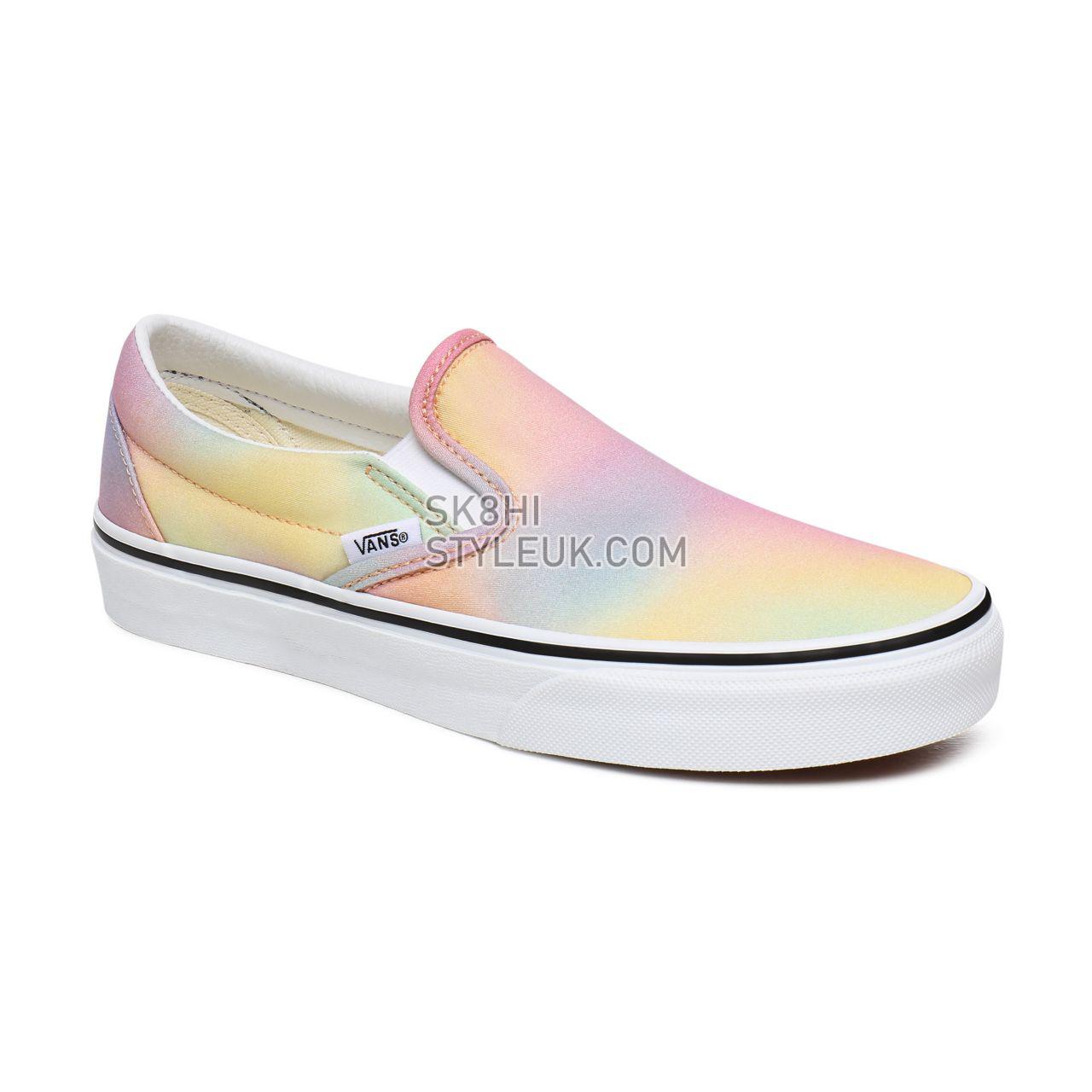 Vans Aura Shift Classic Slip-On Multicolour Classic Womens - (Aura Shift) Multi/True White VN0A4U38WGQ Shoes