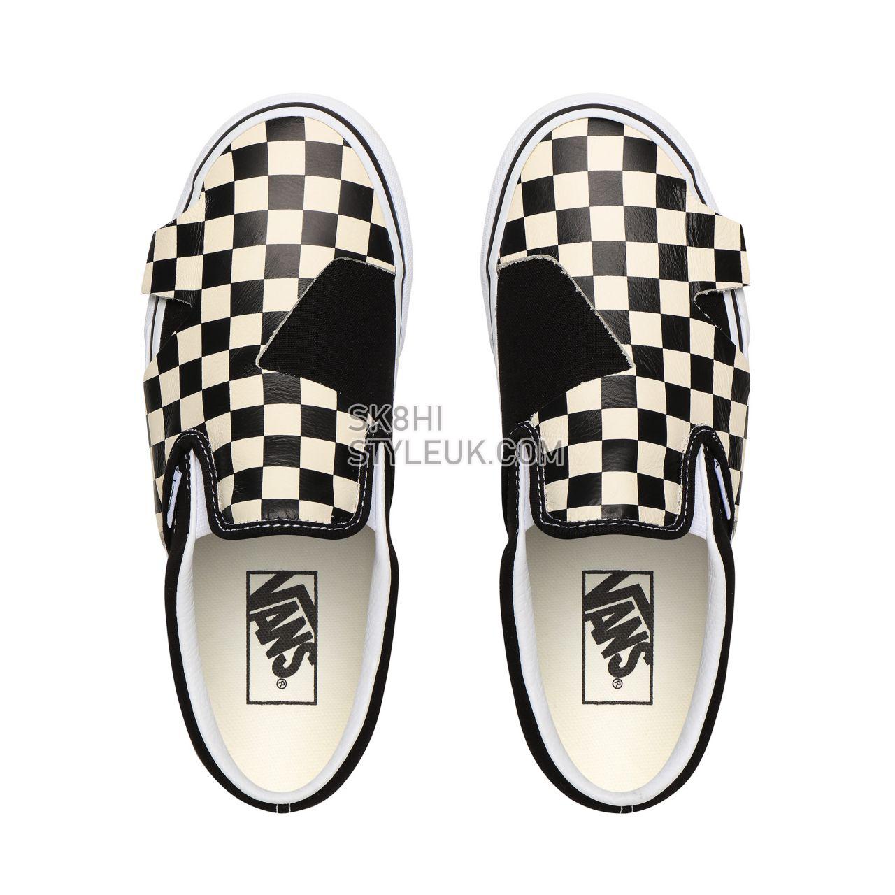 Vans Classic Slip-On Origami Checkerboard Classic Womens - Checkerboard/True White VN0A4TZTQXH Shoes