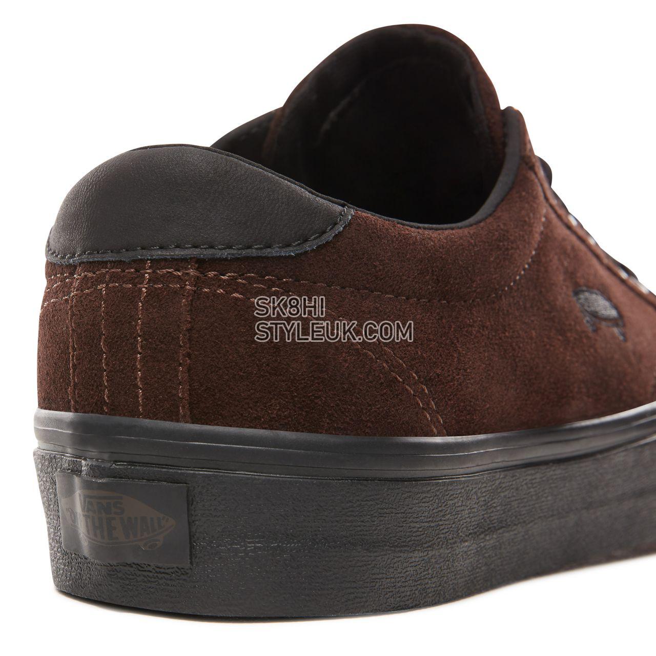 Vans Suede Court Icon Classic Mens Womens - (Suede) Demitasse/Black VN0A3JF2UM8 Shoes