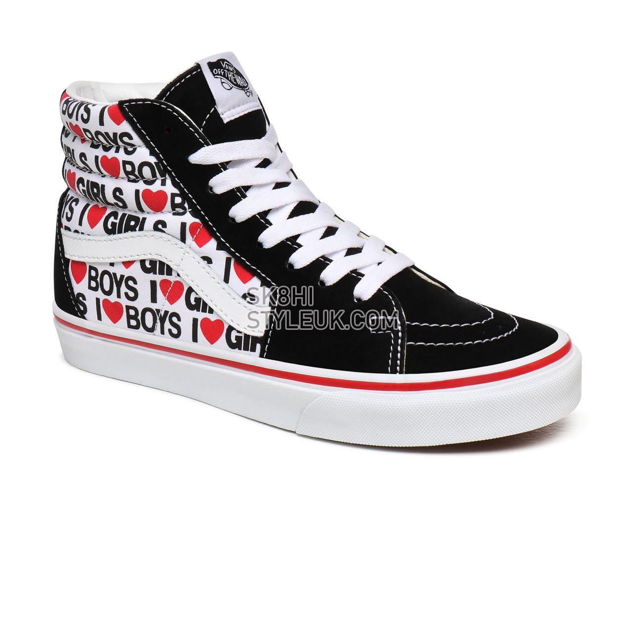 Vans I Heart Sk8-Hi Black Classic Womens - (I Heart) Black/True White VN0A4U3CWKU Shoes