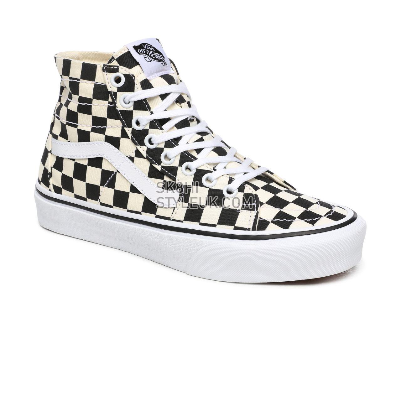 Vans Checkerboard Sk8-Hi Tapered Black Classic Womens - (Checkerboard) Black/White VN0A4U165GU Shoes