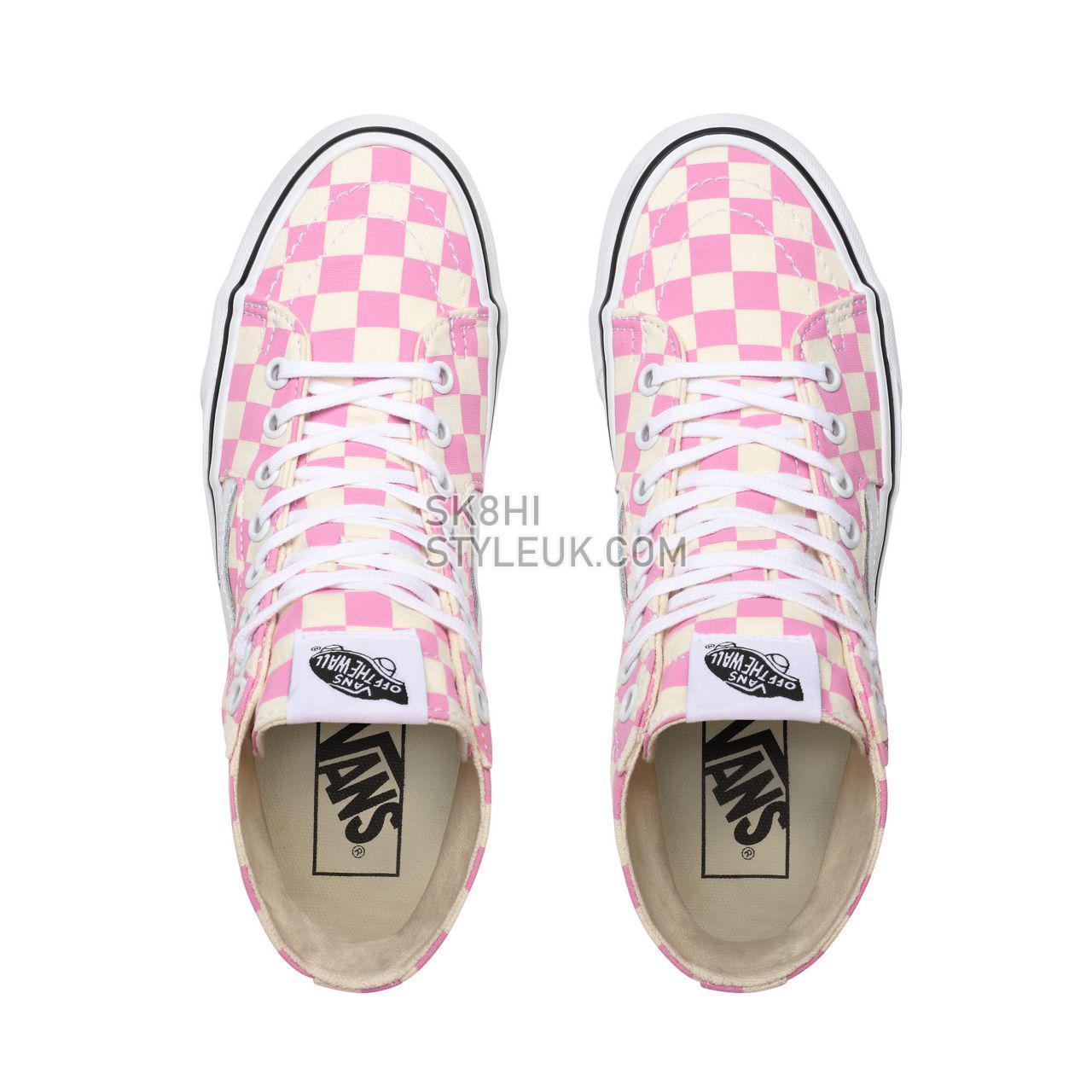 Vans Checkerboard Sk8-Hi Tapered Pink Classic Womens - (Checkerboard) Fuchsia Pink/True White VN0A4U16XHV Shoes