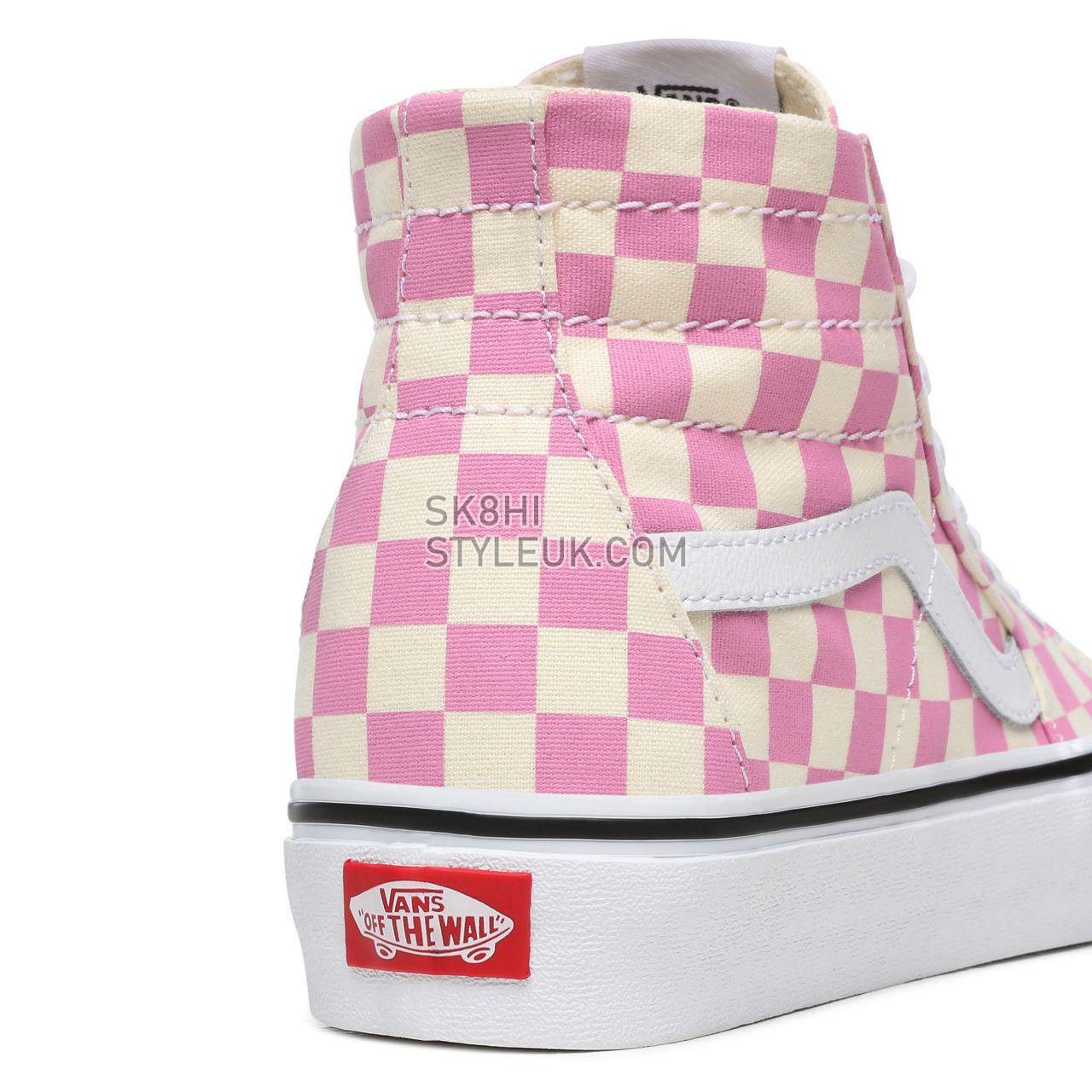 Vans Checkerboard Sk8-Hi Tapered Pink Classic Womens - (Checkerboard) Fuchsia Pink/True White VN0A4U16XHV Shoes