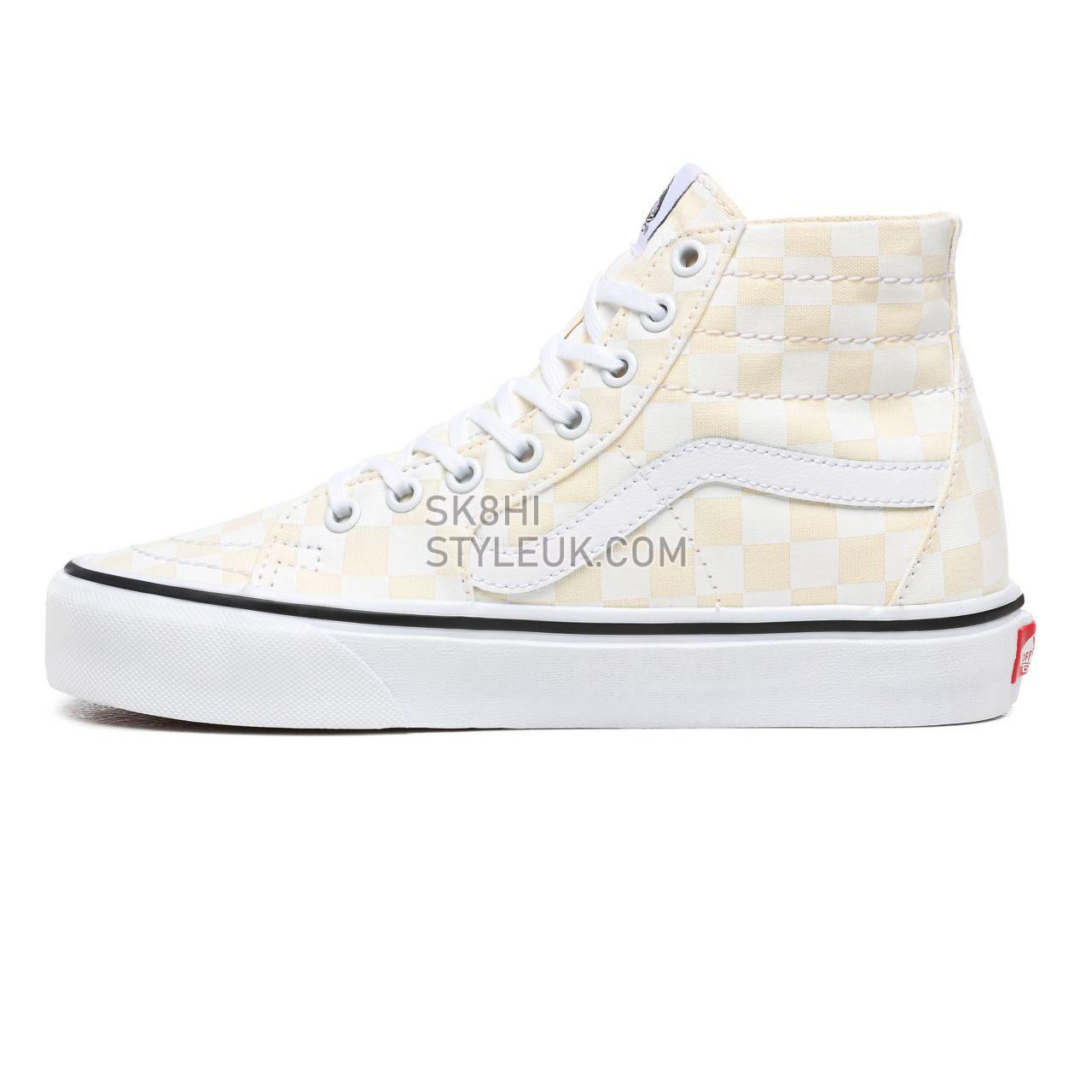 Vans Checkerboard Sk8-Hi Tapered White Classic Womens - (Checkerboard) White/True White VN0A4U16XHW Shoes