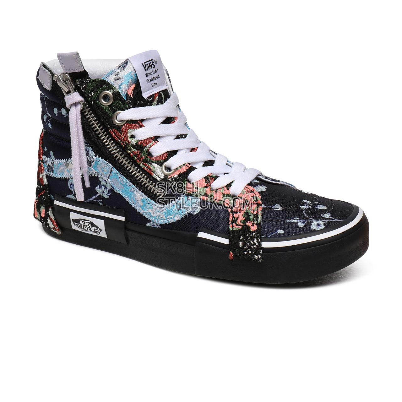 Vans Florals Sk8-Hi Reissue CAP Black Classic Womens - (Florals) Brocade/Black VN0A3WM1XHQ Shoes